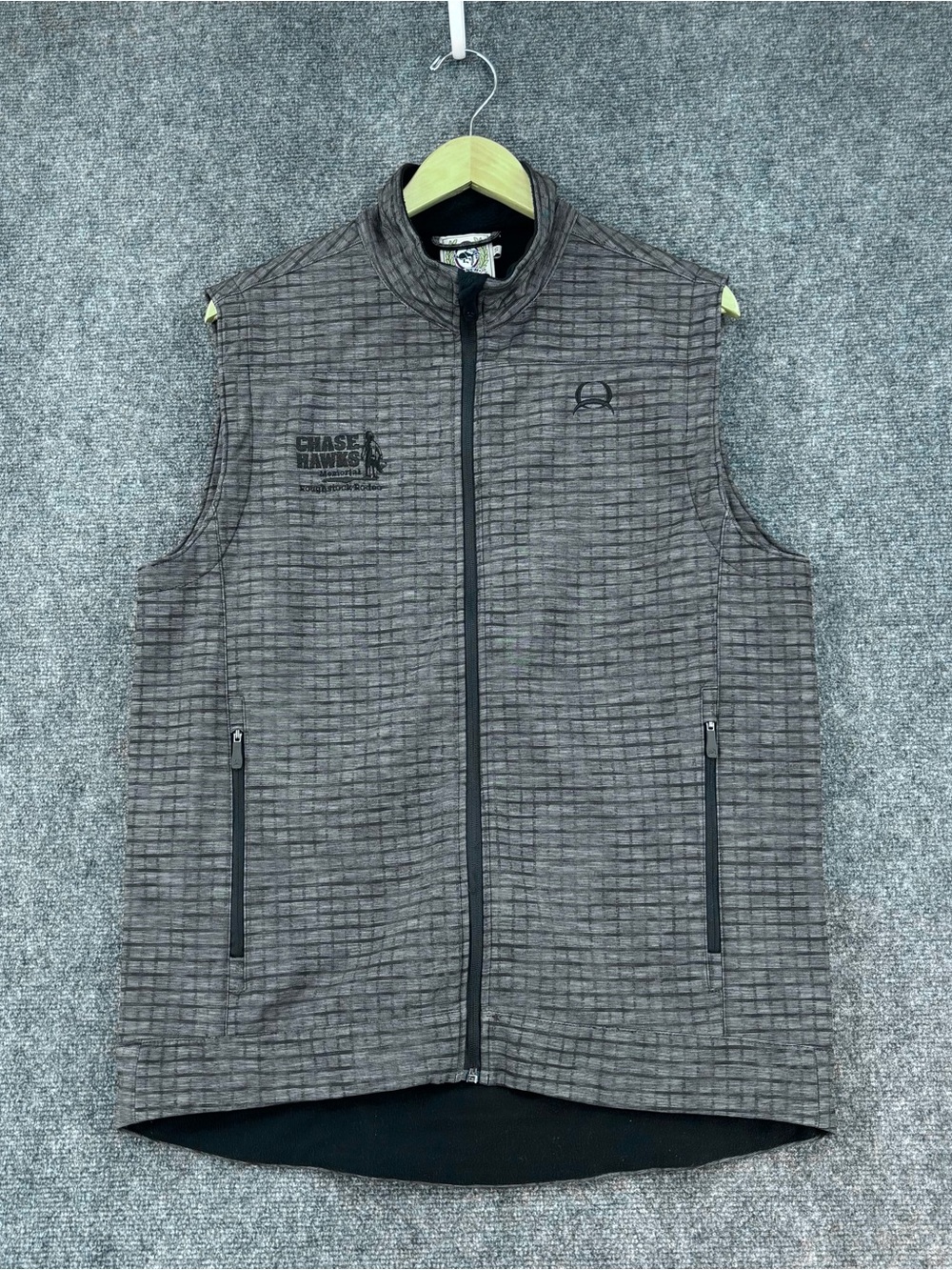 Cinch Greenish Gray Bonded Softshell Vest Logo Men’s S Ranch Workwear